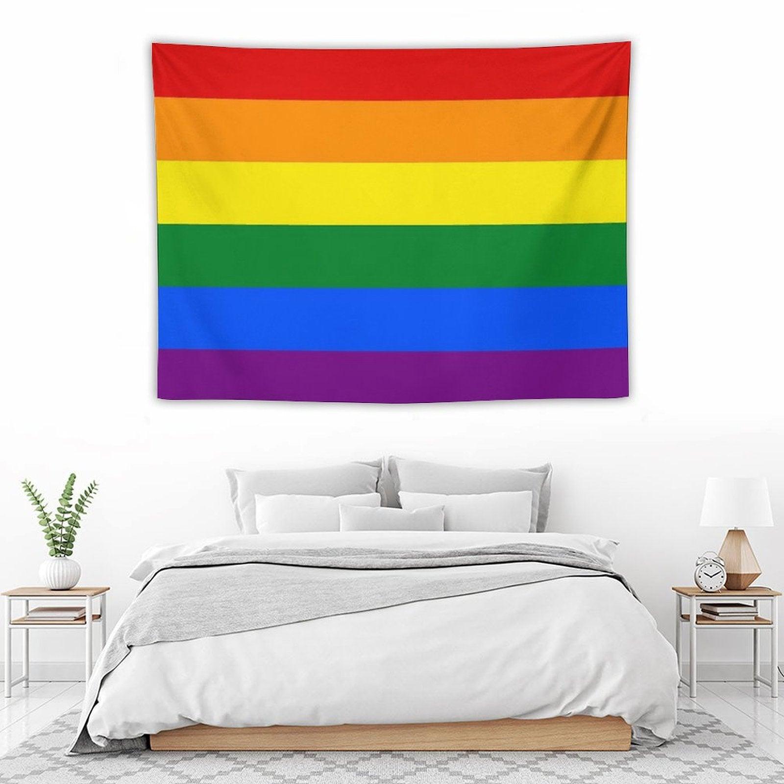 Gay Pride Rainbow Flag Tapestry