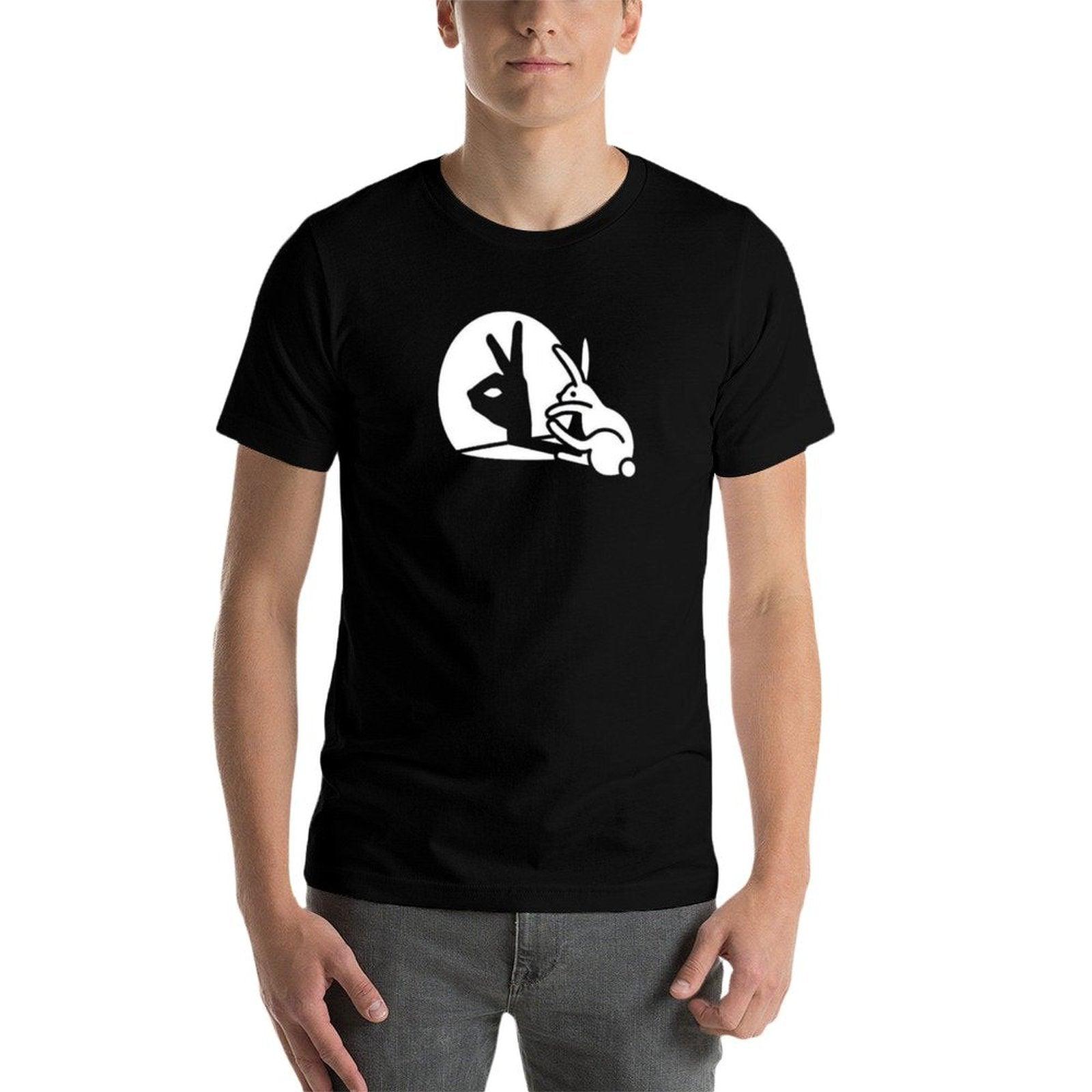 Funny Rabbit Hand Shadow Puppets Humor Pop Art  Durable T-Shirt