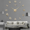 3D Big Acrylic Mirror Wall Clock Quartz Watch Still Life Clocks Frameless Wall Clock 3D Surface Mirror Wall Clock Modern Design Large Mute Wall Watches Stickers for Living Room Bedroom Home Decorations Modern Home Decoration Living Room Stickers