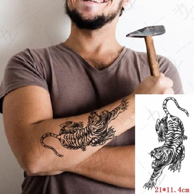 3D Butterfly Waterproof Temporary Tattoo Sticker Snake Flowers Elegant Small Popular Tattoo For Womens Mens