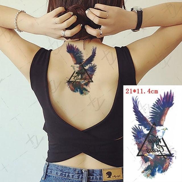3D Butterfly Waterproof Temporary Tattoo Sticker Snake Flowers Elegant Small Popular Tattoo For Womens Mens
