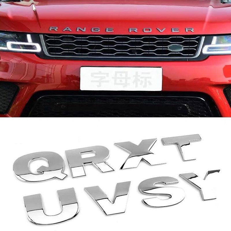 3D Car Stickers Metal Alphabet Car Letters Numbers Decal Sticker, Metal Emblem Decal Logo Trim Badge Silver Black Badge Chrome Letters Numbers Logo Car Stickers Automobiles Plastic Car Letters Number Sticker 3D Emblem Accessories Stickers