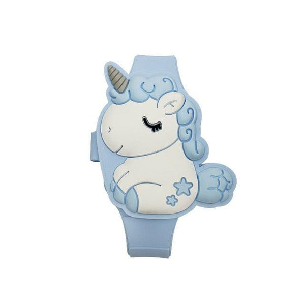3D Childrens Watch Cute Unicorn LED Electronic Kids Watches Boys Girls Silicone Toy Wristwatches Learning Time 3D Cute Toddler Shape Clamshell Design Kids Digital Led Watch For Kids Birthday Presents Gifts