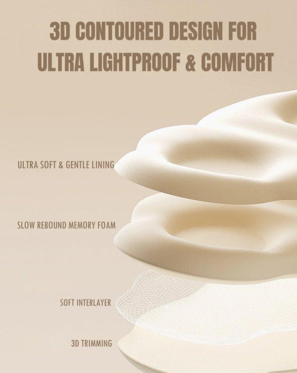 3D Contoured Puffy Cute Could Sleep Eye Mask - Ultra Lightproof and Comfortable
