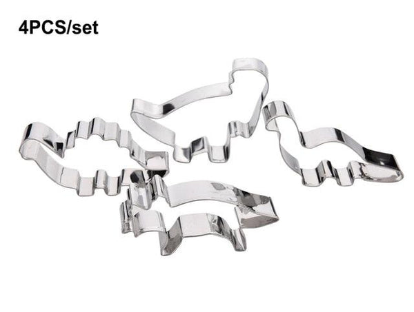 3D Dinosaur Cookie Cutters Mold Dinosaur Biscuit Cartoon Mould Sugarcraft Dessert Baking Silicone Mold For Sop Cake Decor Tool Dinosaur Fossil Cookie Making Molds Stamps For Kitchen