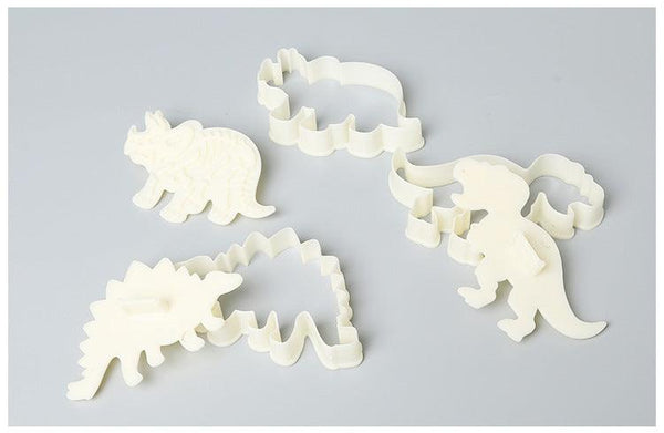 3D Dinosaur Cookie Cutters Mold Dinosaur Biscuit Cartoon Mould Sugarcraft Dessert Baking Silicone Mold For Sop Cake Decor Tool Dinosaur Fossil Cookie Making Molds Stamps For Kitchen