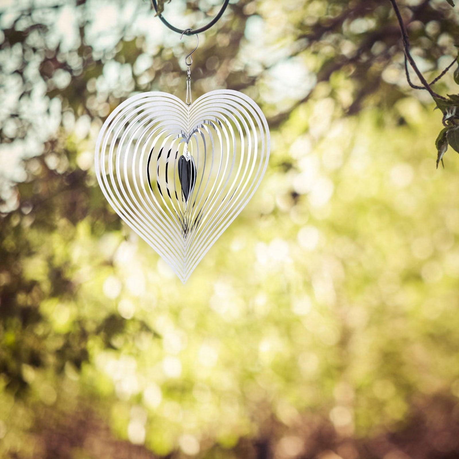 3D Drop-shaped Rotating Wind Spinner Outdoor Metal Sculptures Flowing Stainless Steel Wind Chimes Flowing-Light Effect Design Home Garden Decoration Outdoor Hanging Decor Gift Wind Spinners Mirrored Patio Wind Chime Yard Decor