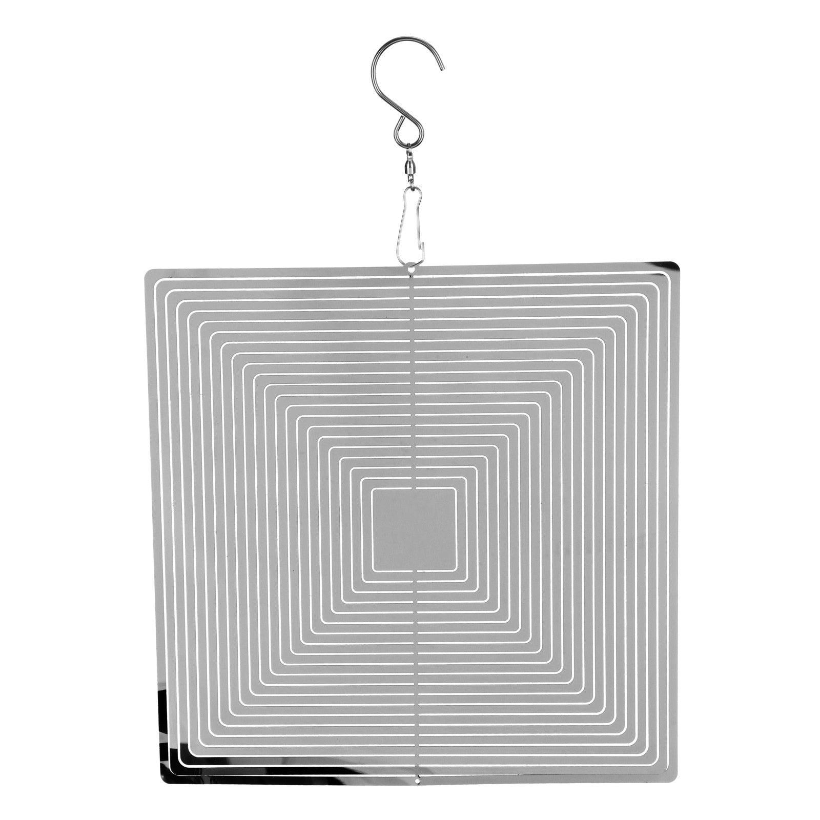 3D Drop-shaped Rotating Wind Spinner Outdoor Metal Sculptures Flowing Stainless Steel Wind Chimes Flowing-Light Effect Design Home Garden Decoration Outdoor Hanging Decor Gift Wind Spinners Mirrored Patio Wind Chime Yard Decor