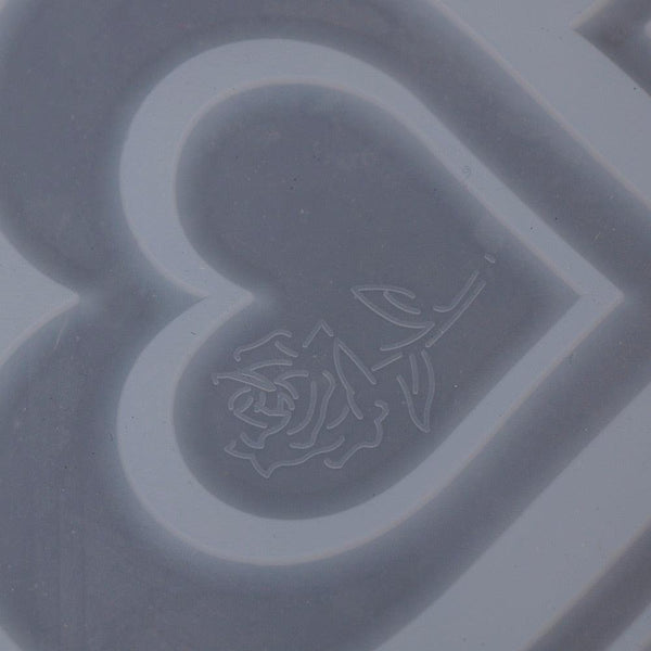 3D Heart Shape Chocolate Silicone Mold Cookie Wedding Cake Toppers Tools Heart Shaped Silicone Mold Resin Soft Candy Chocolate Jelly Gummy Ice Beautiful Valentines Heart Shaped Mold