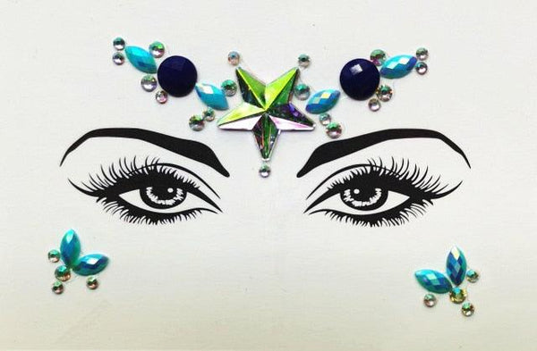3D Makeup Tattoo Face Gems Glitter Face Jewels Crystal Stickers Face Glitter for Festival Carnival Party
