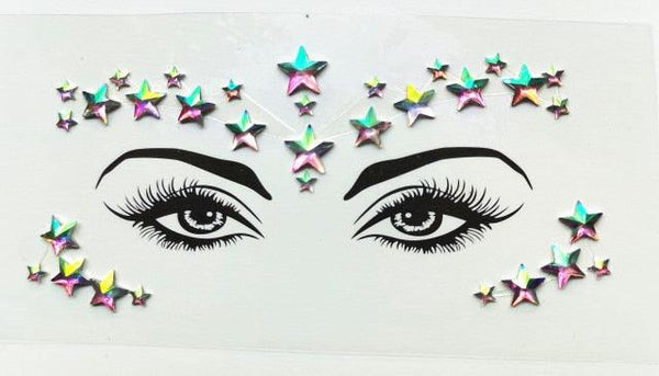 3D Makeup Tattoo Face Gems Glitter Face Jewels Crystal Stickers Face Glitter for Festival Carnival Party