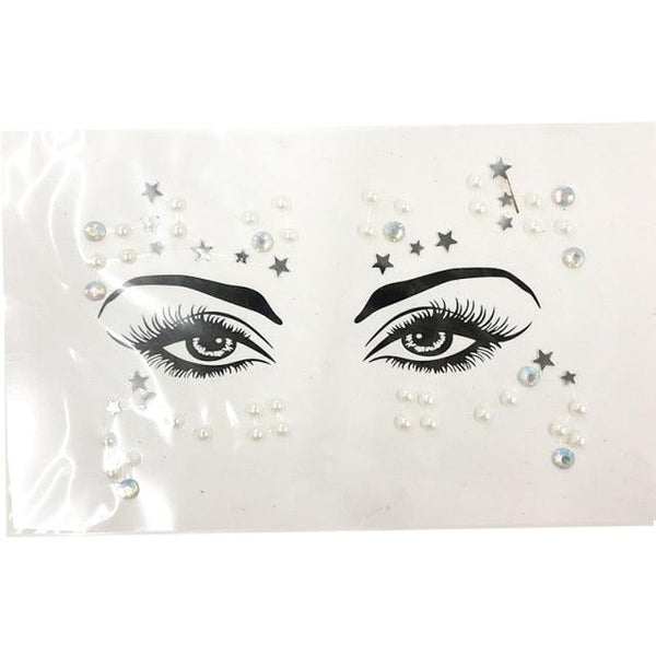 3D Makeup Tattoo Face Gems Glitter Face Jewels Crystal Stickers Face Glitter for Festival Carnival Party
