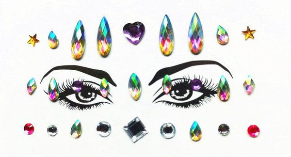 3D Makeup Tattoo Face Gems Glitter Face Jewels Crystal Stickers Face Glitter for Festival Carnival Party
