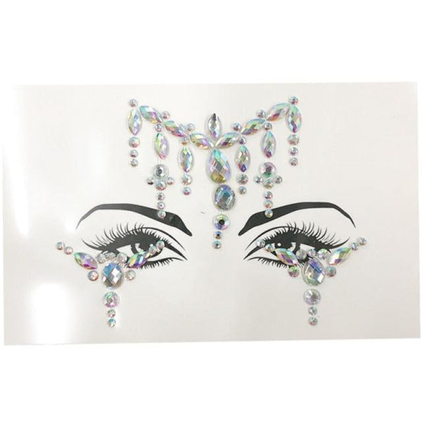 3D Makeup Tattoo Face Gems Glitter Face Jewels Crystal Stickers Face Glitter for Festival Carnival Party