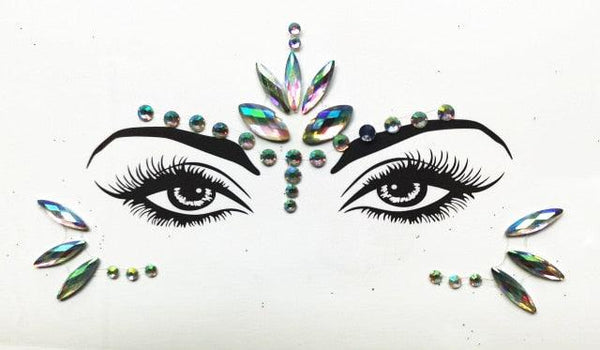 3D Makeup Tattoo Face Gems Glitter Face Jewels Crystal Stickers Face Glitter for Festival Carnival Party