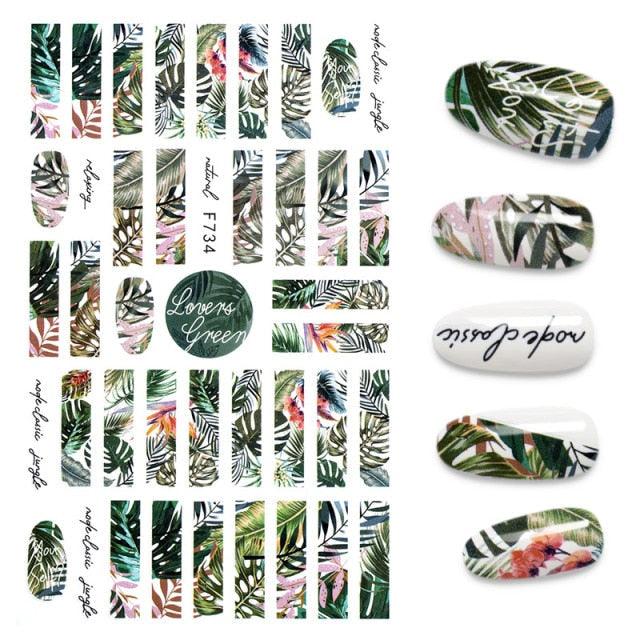 3D Nail Stickers Leaves Butterfly Panda Love Heart Design Stickers For Nails Manicure Foil Nail Art Decor  Girls Manicure Decoration Nail Art Supplies 3D Self-Adhesive Nail Decals Designer Nail Stickers for Acrylic Nails