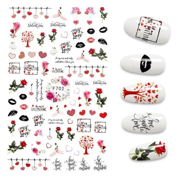 3D Nail Stickers Leaves Butterfly Panda Love Heart Design Stickers For Nails Manicure Foil Nail Art Decor  Girls Manicure Decoration Nail Art Supplies 3D Self-Adhesive Nail Decals Designer Nail Stickers for Acrylic Nails