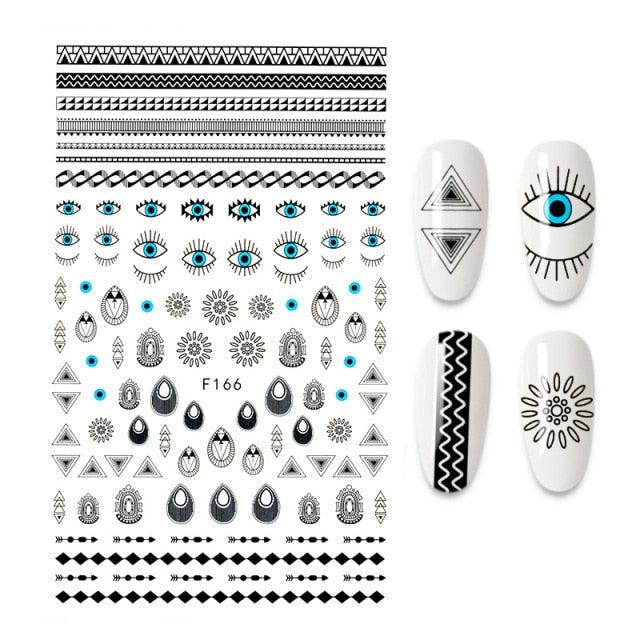 3D Nail Stickers Leaves Butterfly Panda Love Heart Design Stickers For Nails Manicure Foil Nail Art Decor  Girls Manicure Decoration Nail Art Supplies 3D Self-Adhesive Nail Decals Designer Nail Stickers for Acrylic Nails