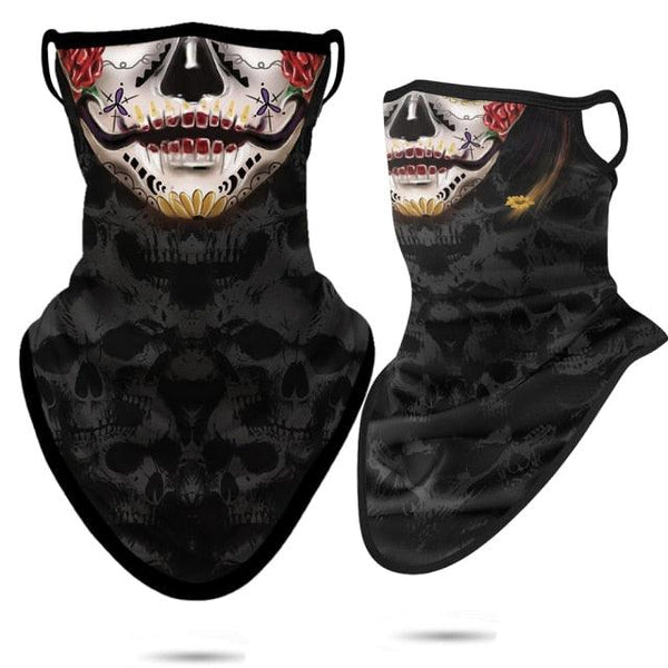 3D Punisher Army Headband Sport Half Mask Face Cover Hunting Camping Bufandas Balaclava Bicycle Outdoor Balaclava Bandana UV Biker Cover Scarf Seamless Magic Headband Camouflage Neck Gaiter Face Cover Headwear Scarf Unisex Men Women Bandanas