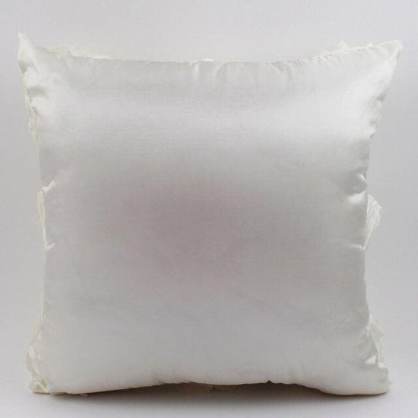 3D Roses Style Embroidered Polyester Cushion Cover Pillowcase Wedding Home Decorative Roses Floral Print Cushion Covers Throw Pillow Covers For Decorating Sofa Car Bedroom 42x42cm