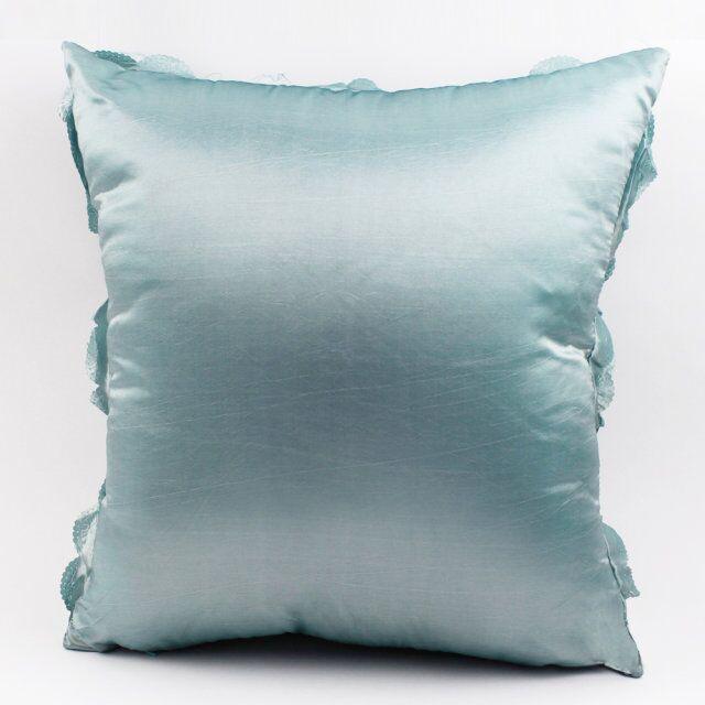 3D Roses Style Embroidered Polyester Cushion Cover Pillowcase Wedding Home Decorative Roses Floral Print Cushion Covers Throw Pillow Covers For Decorating Sofa Car Bedroom 42x42cm