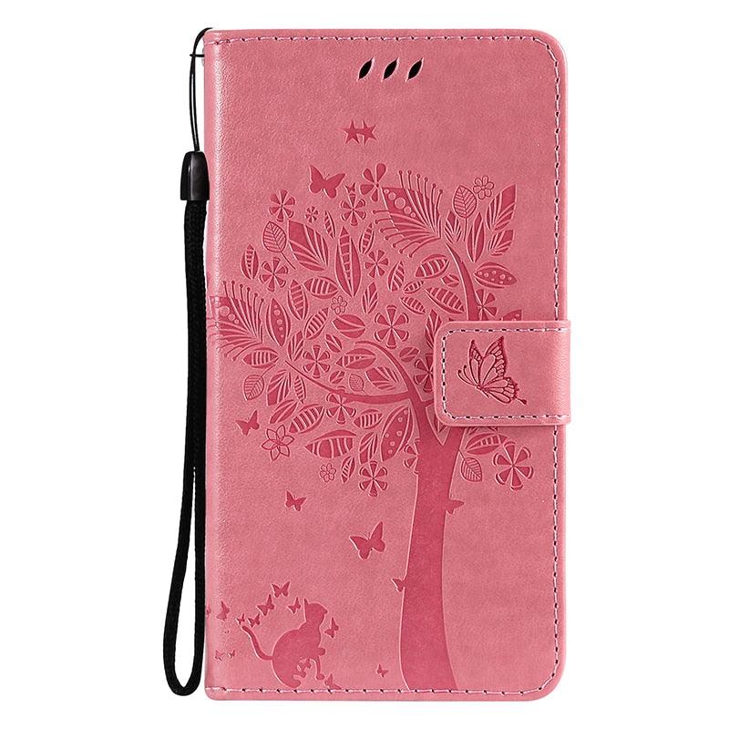 3D Tree Flip Leather Case For iPhone 13 12 Mini Phone Cover PU Leather Wallet Case with Card Holder Kickstand Wrist Strap Flip Cover for iPhone