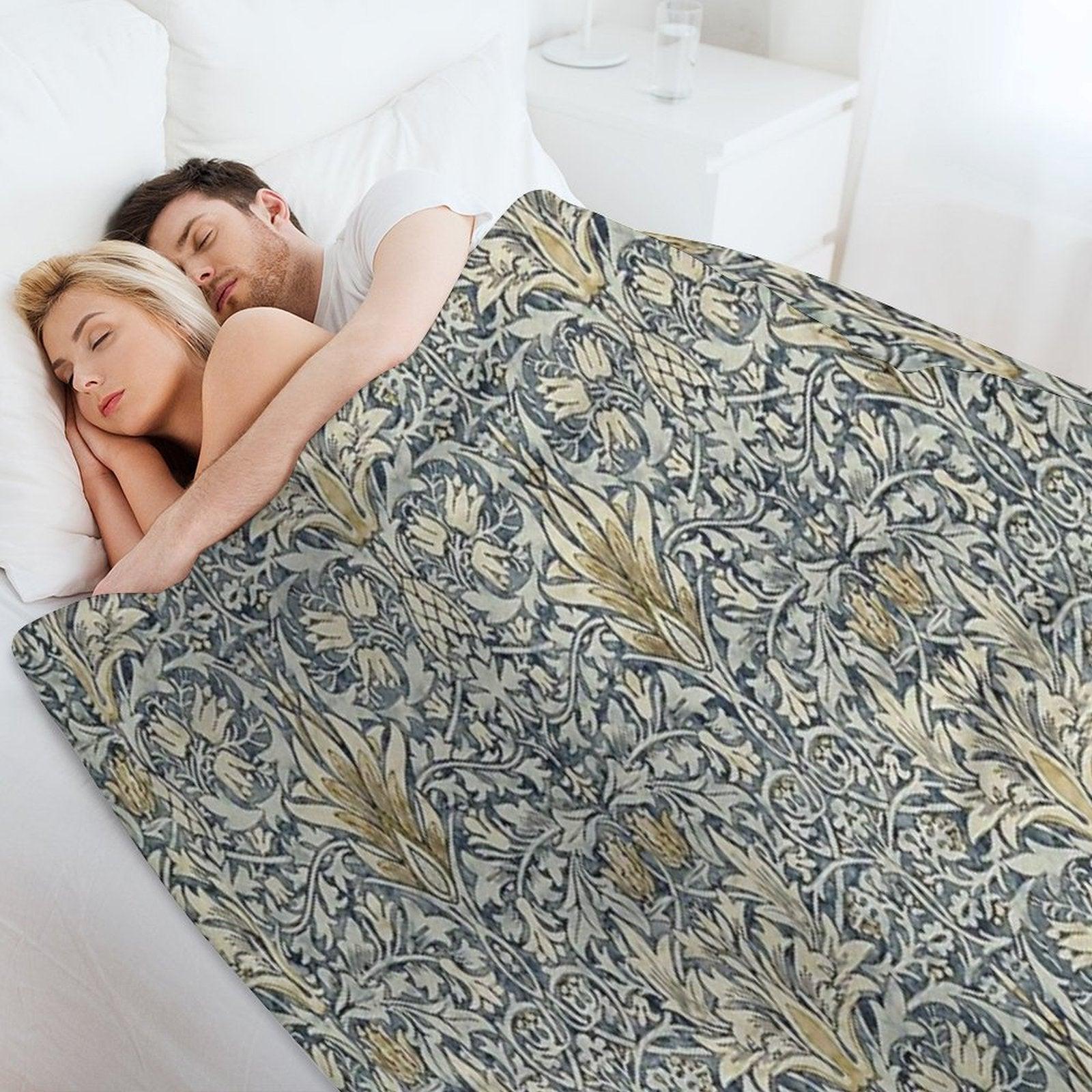 William Morris Snakeshead Pattern Throw Blanket