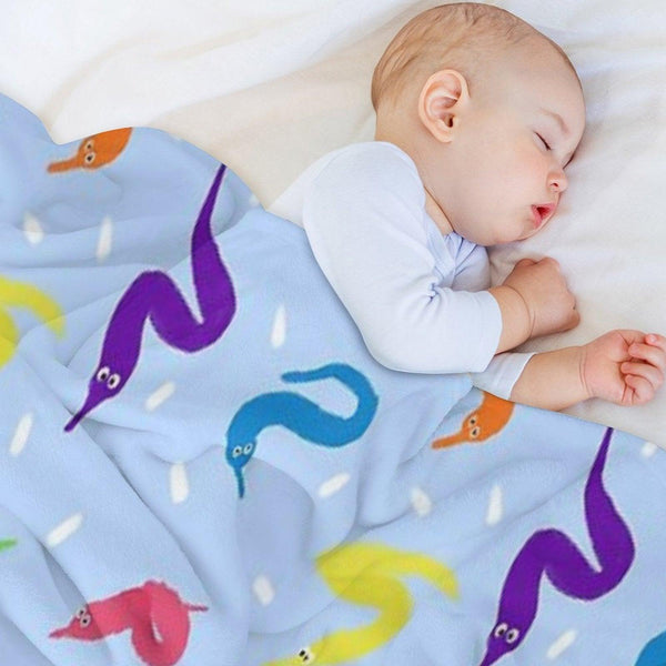 Worm on A String Babey! Throw Blanket
