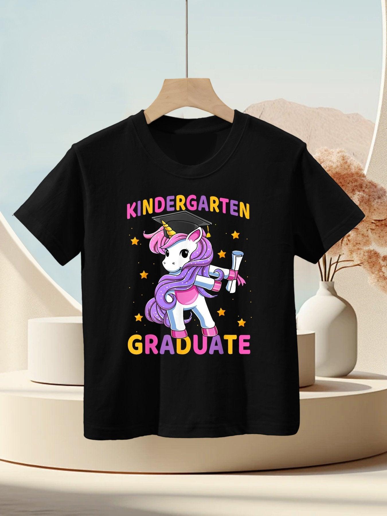 Flossing Unicorn Kindergarten Graduation for Girls Kids Kids T-Shirt