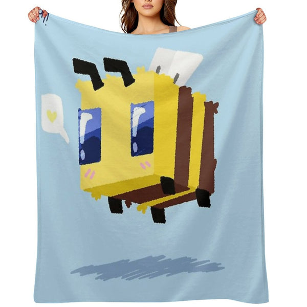 Minecraft Bee Throw Blanket BionZax