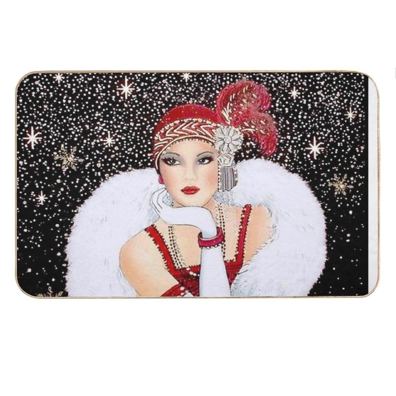 FLAPPER  Vintage 1931 Beautiful Fashion Magazine Advertising Print Bath Mat