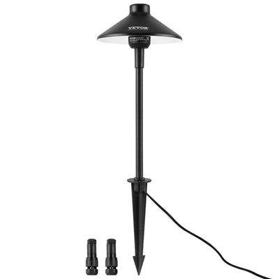 8 Pack Low Voltage Landscape Path Lights, 3W 210LM 12V-24VAC/DC Outdoor LED Pathway Lighting, 3000K Warm White Walkway Lights With Quick Connectors, IP66 Waterproof For Yard Garden Sidewalk