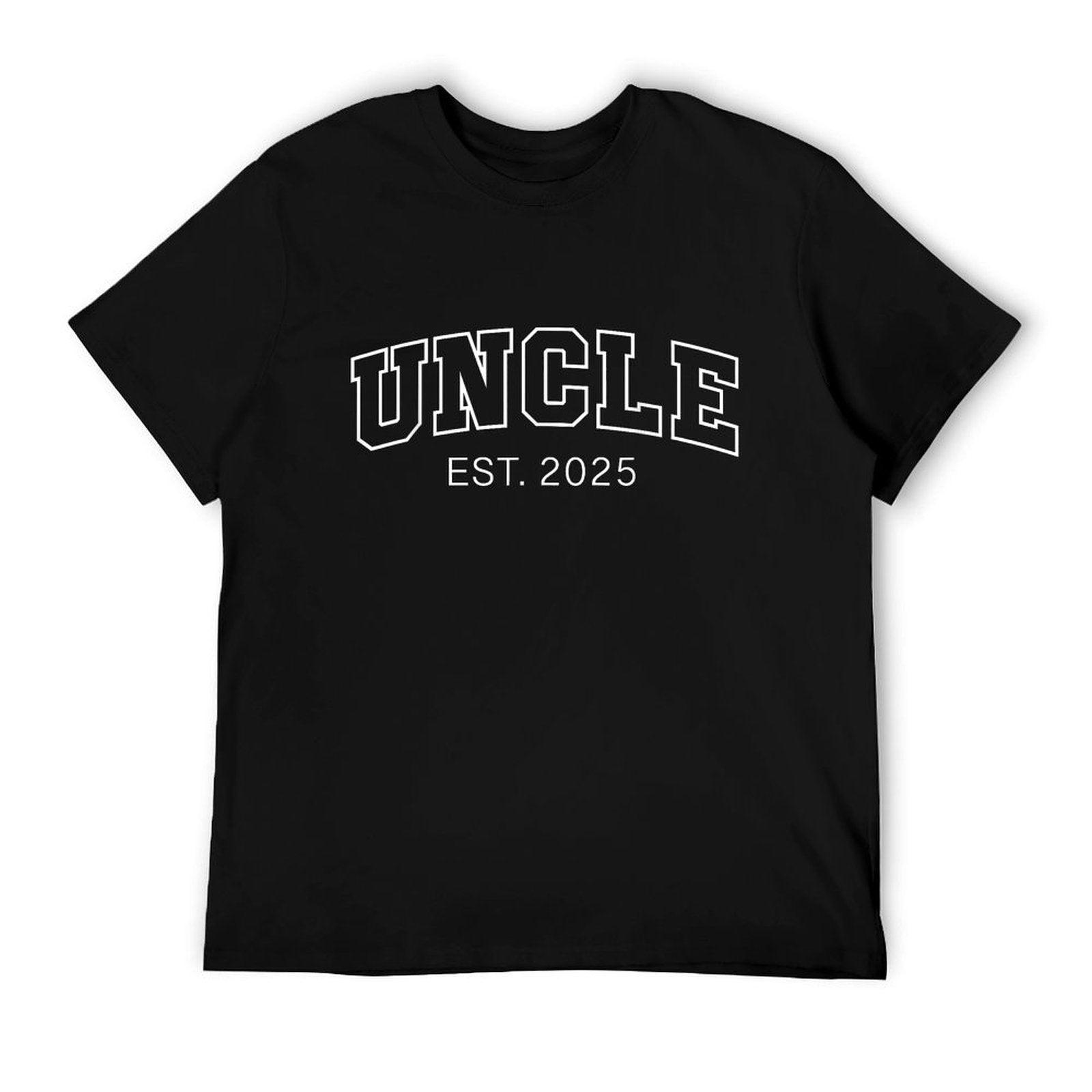 Promoted To Uncle Est 2025 Uncle To Be Gifts 1St Time Uncle T-Shirt