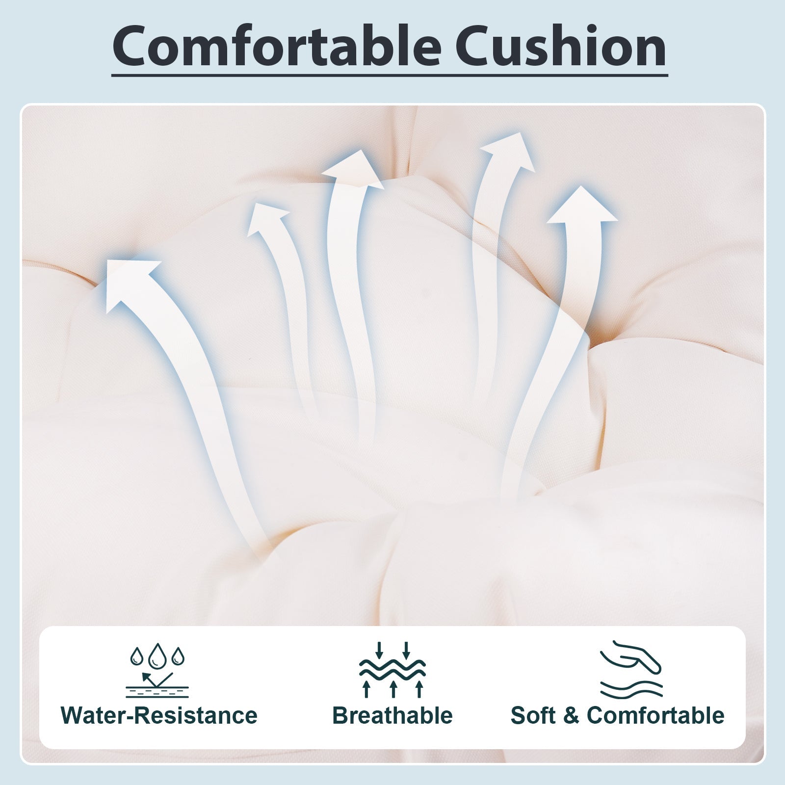 Outdoor Garden Rattan Egg Swing Hanging Chair PE Wicker Hanging Chair for Outdoor Patio