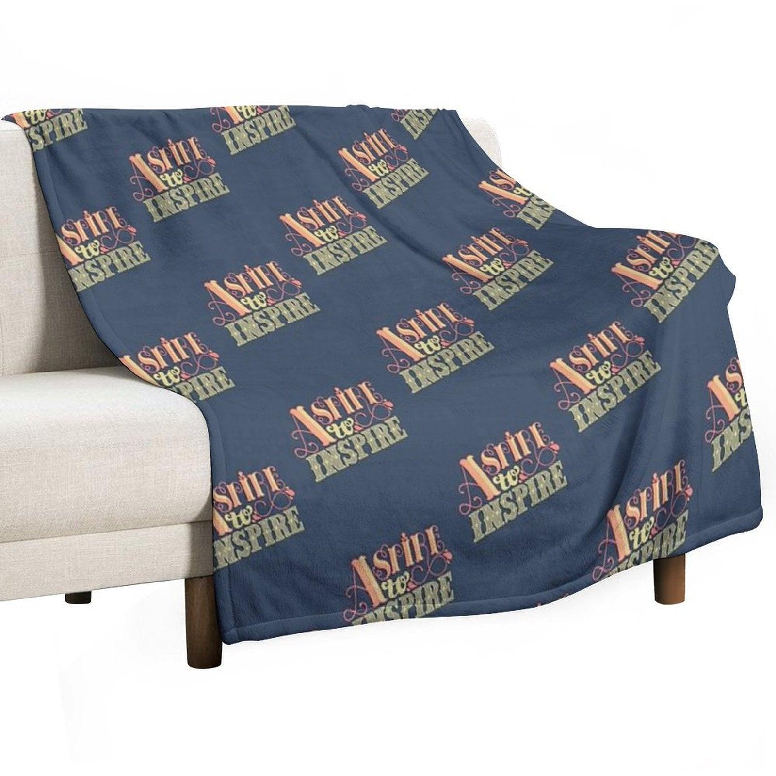 Aspire to Inspire Throw Blanket
