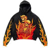 3D Print Fire Skeleton Polyester Skull Hoodie