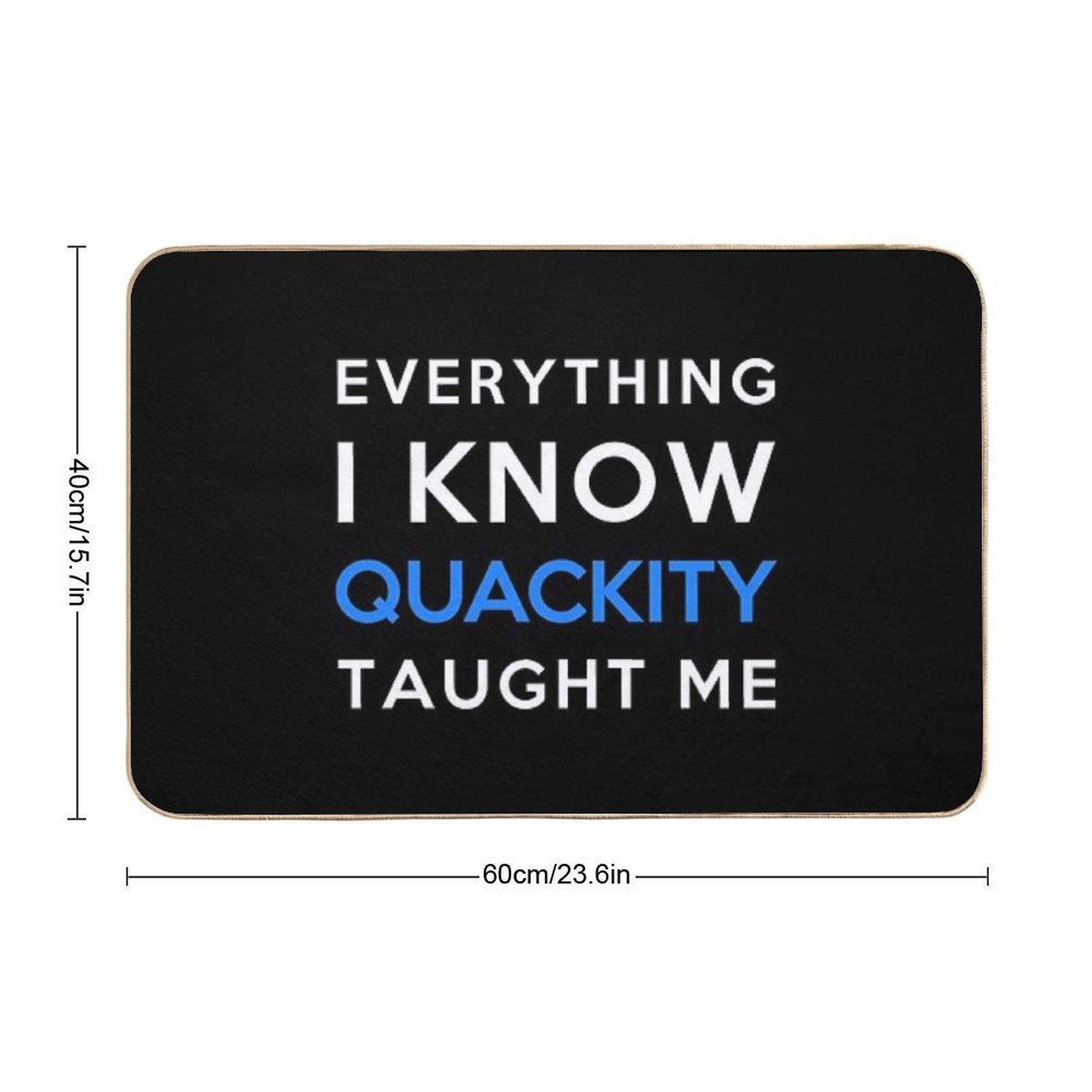 Everything I Know - Quackity Bath Mat