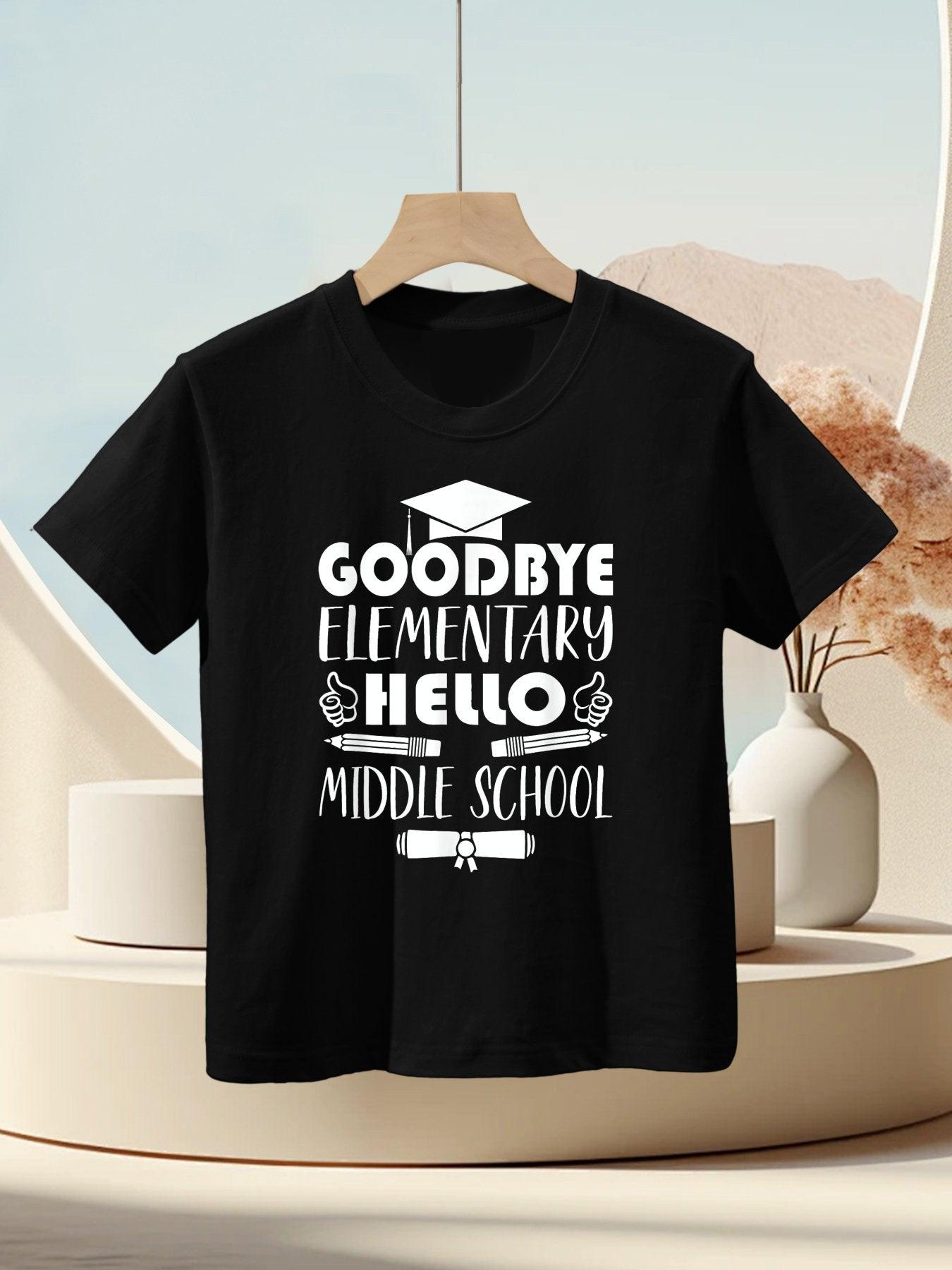 Elementary School To Middle School Graduation Gifts For Boys Kids T-Shirt