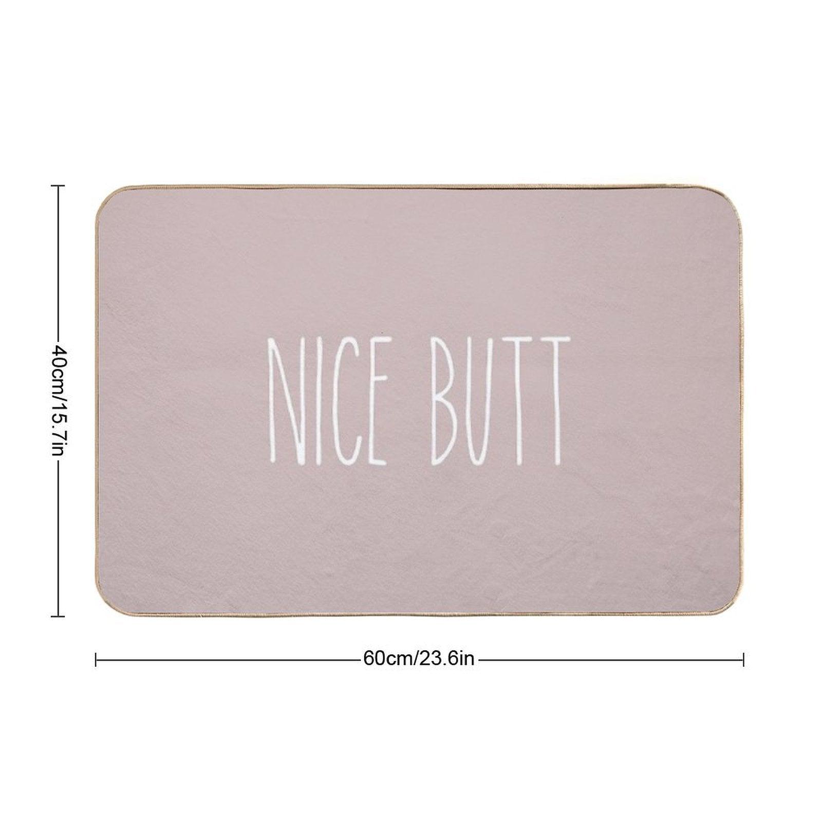 Nice Butt Matching Bath Mat And Shower Curtain Bath Mat
