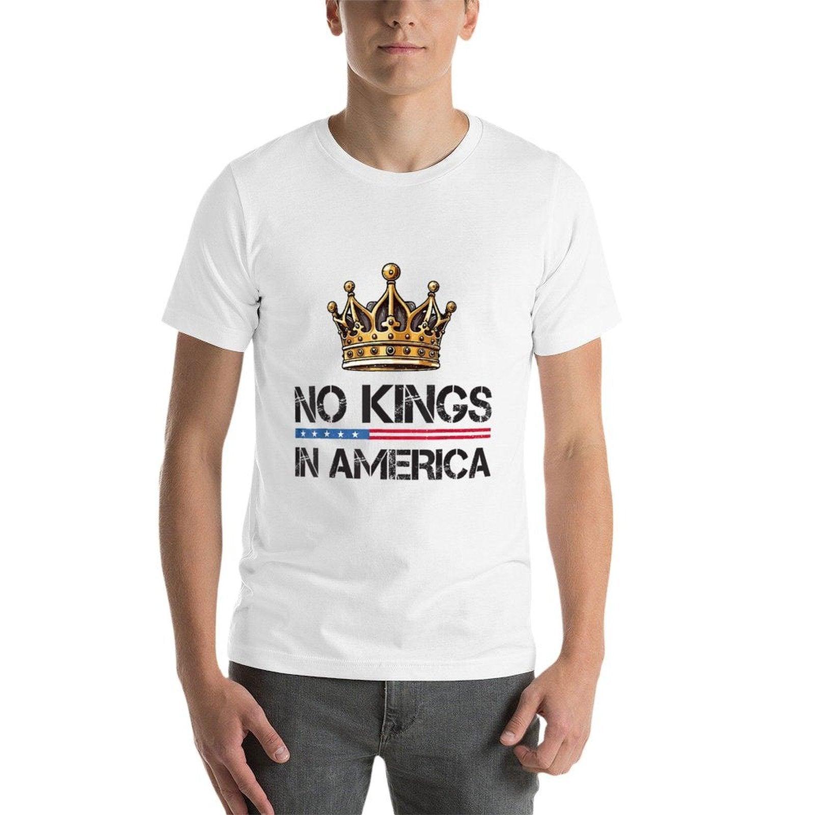 No Kings In America Resist Trump Protest Patriotic 4th July  Vintage-inspired T-Shirt