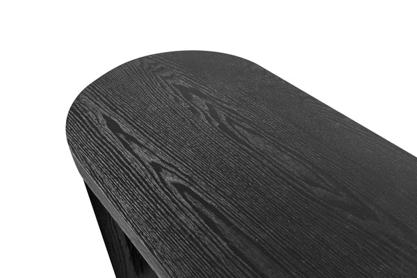 60'' Thick Top Entryway Table, Curved Legs, Support The Installation Of Inward-facing Or Outward-facing for Sofas, Entryway (Black) Vtng Furniture