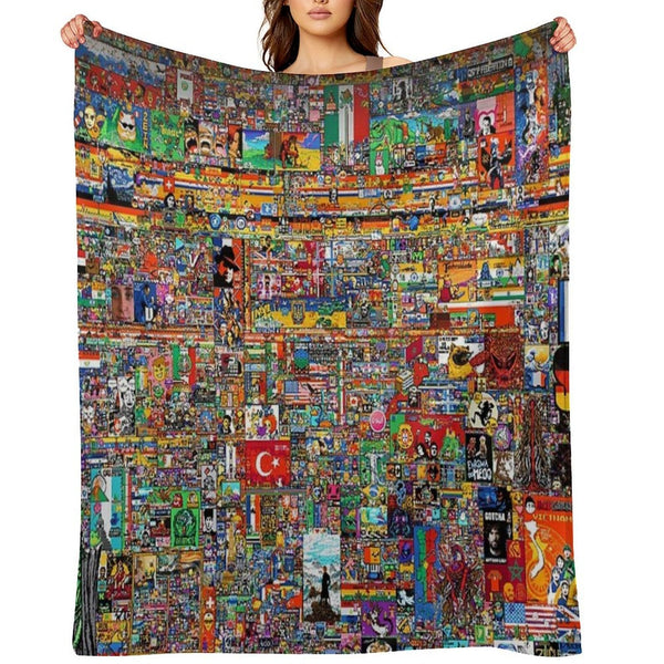 Reddit Place 2023 Merch, Reddit Rplace 2023, Rplace 20223, Rplace 2023 Merch, Rplace 2023 Poster  Rplace 2023 Pixel, Rpla Sustainable Throw Blanket