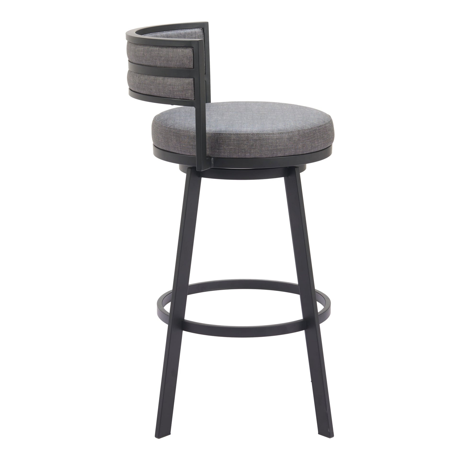 Gimsby Swivel Barstool Gray