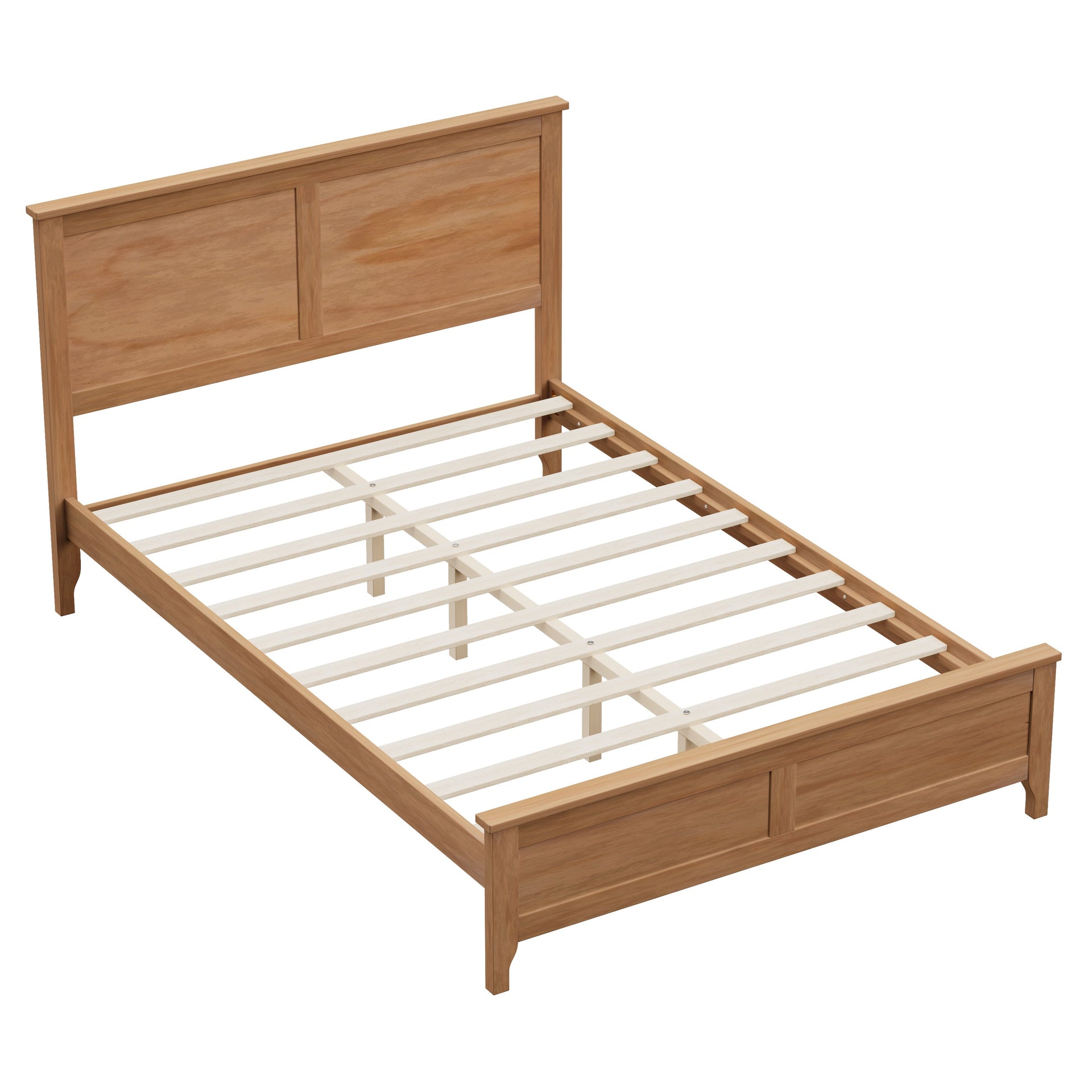 Modern Solid Wood Full Size Platform Bed