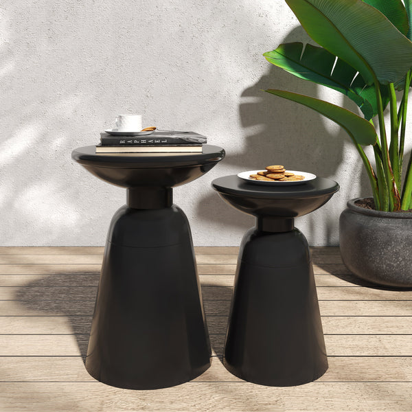 2 Metal Side Tables
