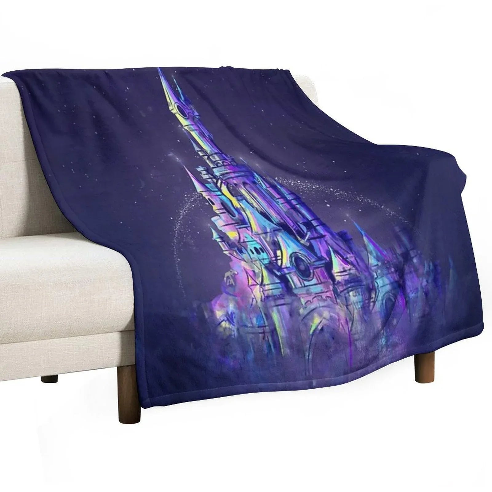 Magic Princess Fairytale Castle Kingdom Throw Blanket