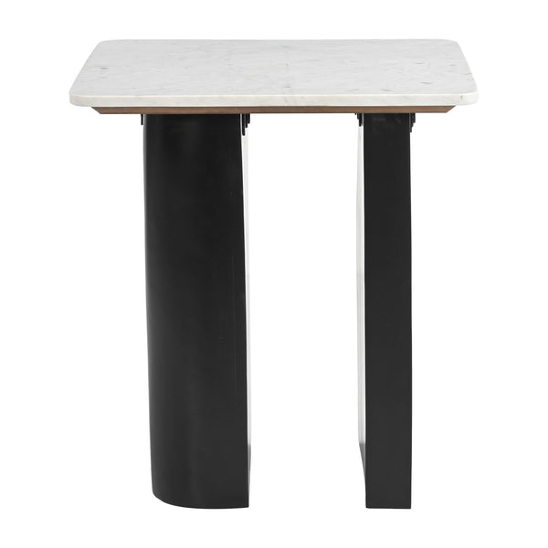 Fiora Side Table White & Black