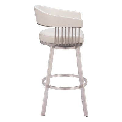 Bantry Swivel Barstool White