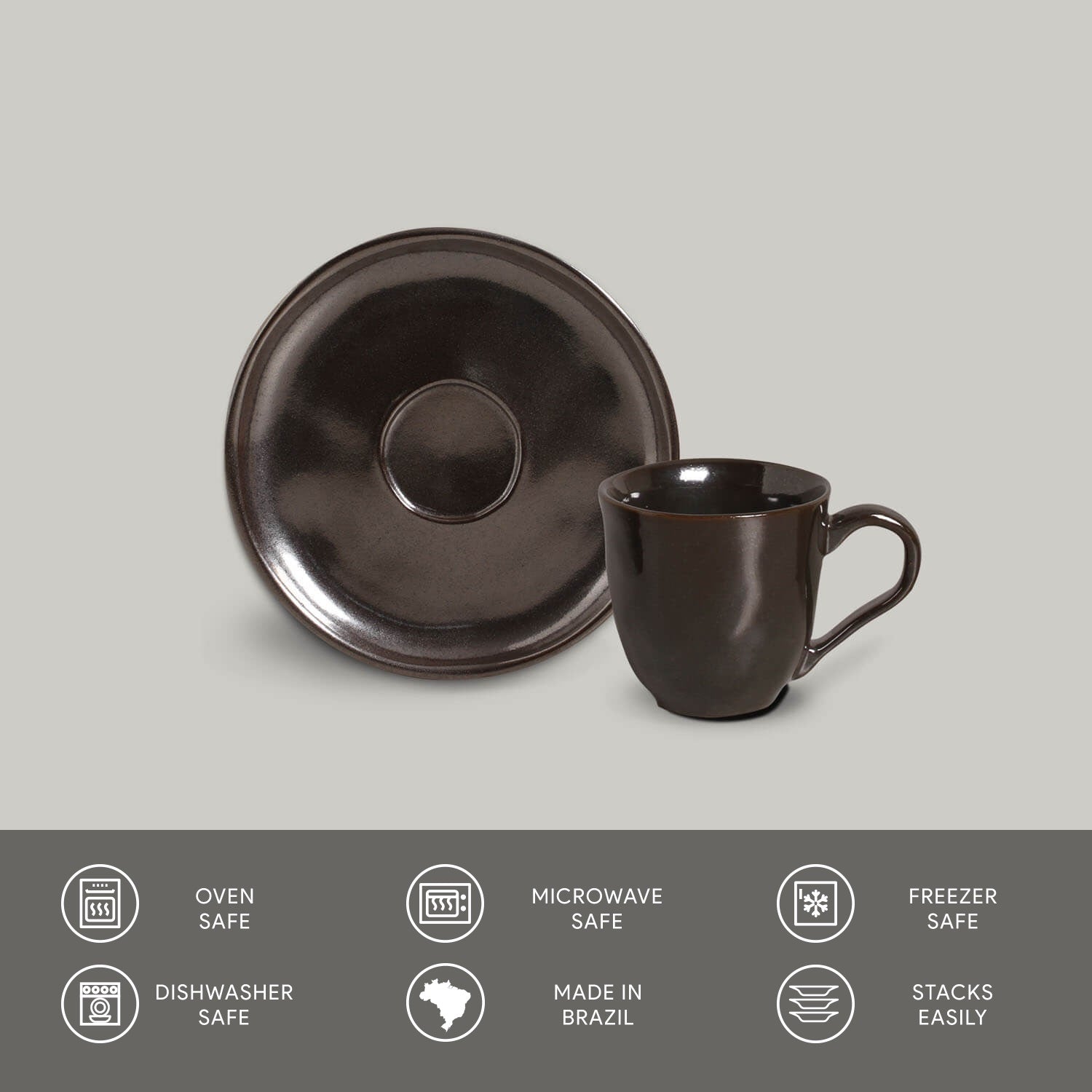 Coffee Cup & Saucer Set of 6