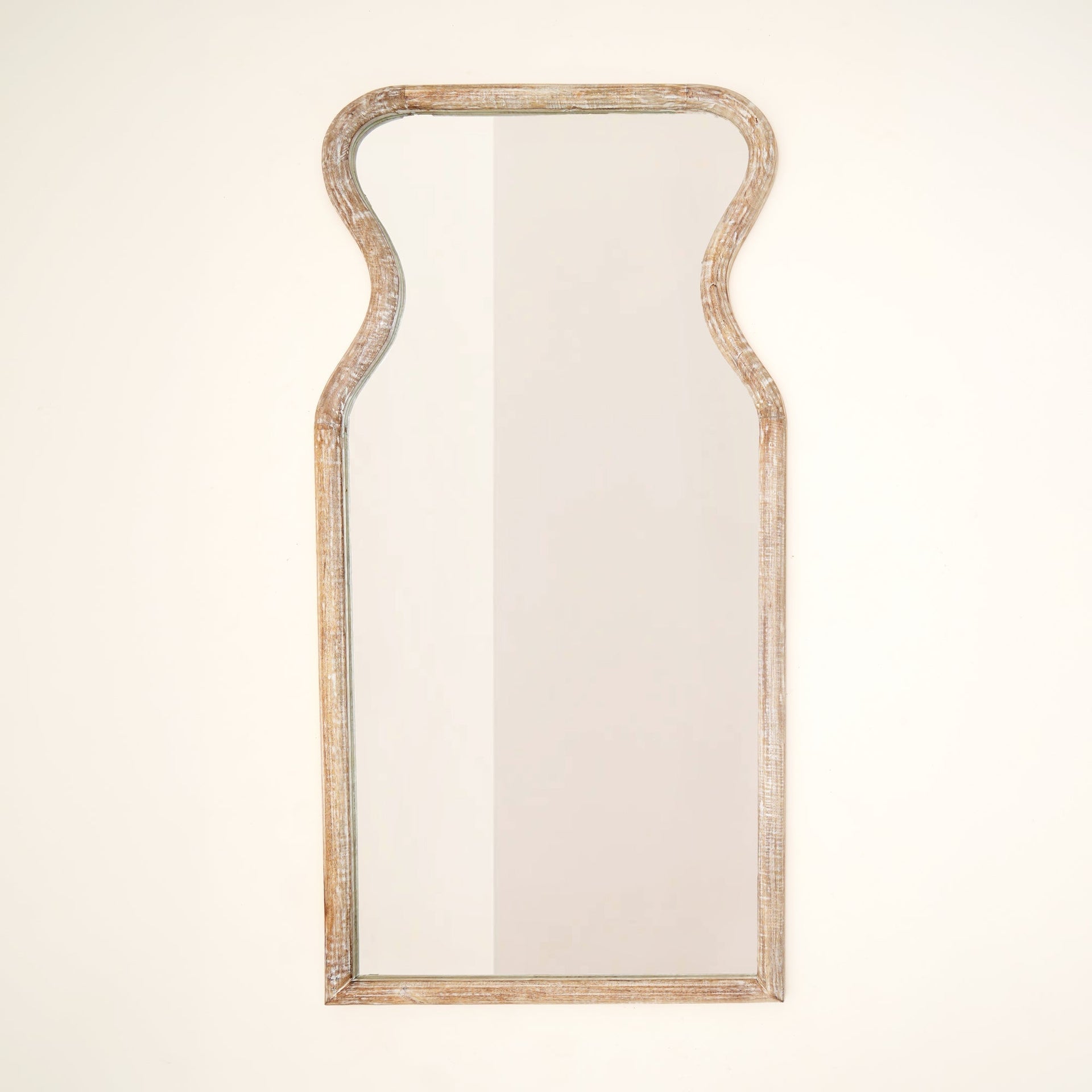 Decorative Full-Length Wall Mirror with Mango Wood Frame, 32X70